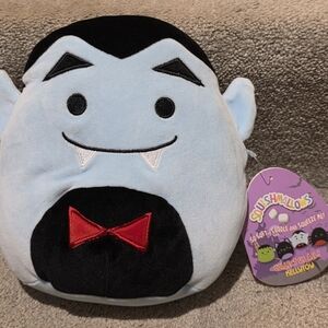 Squishmallows Vampire Plush - Light Blue and Black
